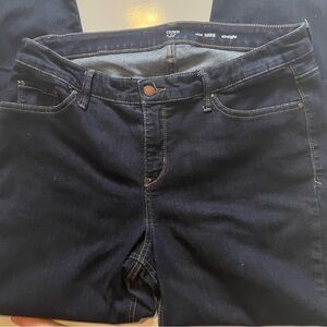 Crown & Ivy Stretch Denim Jeans Dark Wash 16W